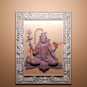 Shiv ji in frame 48x63x3